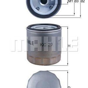 Palivový filtr MAHLE KC 20
