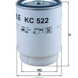 Palivový filtr MAHLE KC 522D