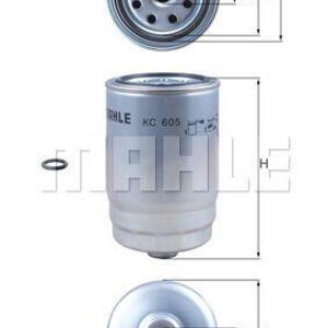 Palivový filtr MAHLE KC 605D