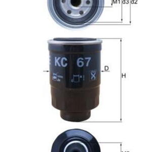 Palivový filtr MAHLE KC 67