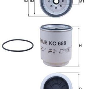 Palivový filtr MAHLE KC 688D