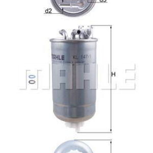 Palivový filtr MAHLE KL 147/1D