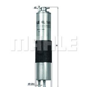 Palivový filtr MAHLE KL 149