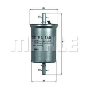Palivový filtr MAHLE KL 165