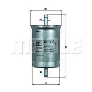 Palivový filtr MAHLE KL 171
