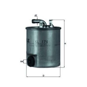 Palivový filtr MAHLE KL 174