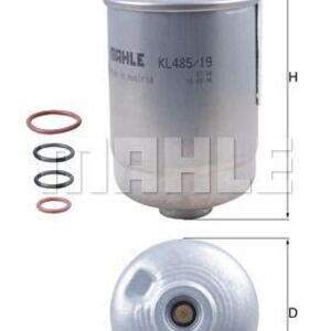 Palivový filtr MAHLE KL 485/19D