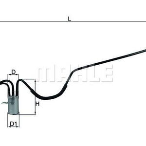 Palivový filtr MAHLE KL 553