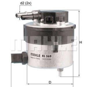 Palivový filtr MAHLE KL 569
