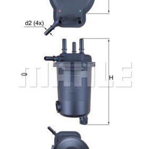 Palivový filtr MAHLE KL 600D