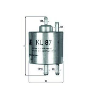 Palivový filtr MAHLE KL 87