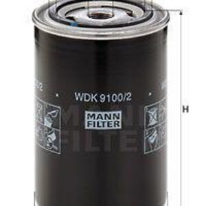 Palivový filtr MANN-FILTER WDK 9100/2 WDK 9100/2