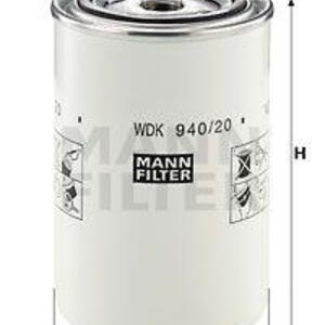 Palivový filtr MANN-FILTER WDK 940/20
