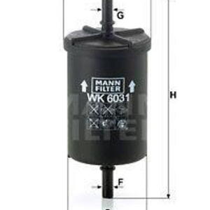 Palivový filtr MANN-FILTER WK 6031 WK 6031