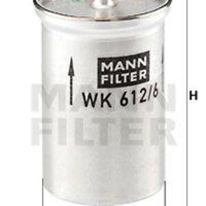 Palivový filtr MANN-FILTER WK 612/6 WK 612/6