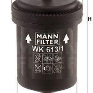 Palivový filtr MANN-FILTER WK 613/1
