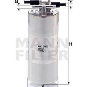 Palivový filtr MANN-FILTER WK 7002 WK 7002