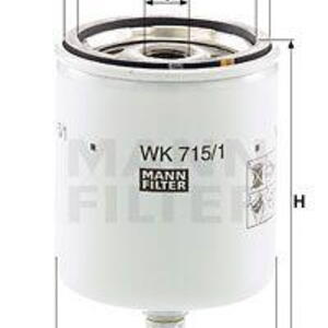 Palivový filtr MANN-FILTER WK 715/1 x WK 715/1 x