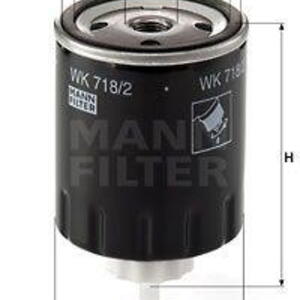Palivový filtr MANN-FILTER WK 718/2 WK 718/2