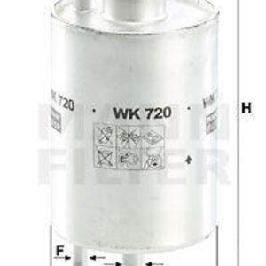Palivový filtr MANN-FILTER WK 720 WK 720