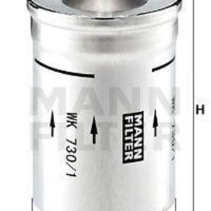 Palivový filtr MANN-FILTER WK 730/1 WK 730/1