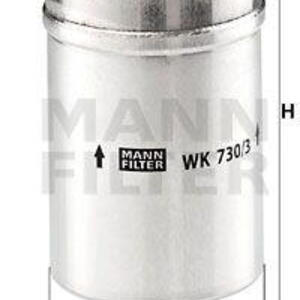 Palivový filtr MANN-FILTER WK 730/3