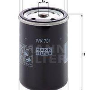 Palivový filtr MANN-FILTER WK 731