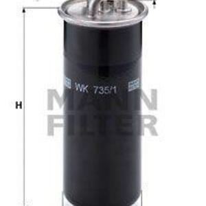 Palivový filtr MANN-FILTER WK 735/1