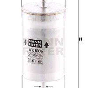 Palivový filtr MANN-FILTER WK 8036