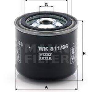Palivový filtr MANN-FILTER WK 811/86