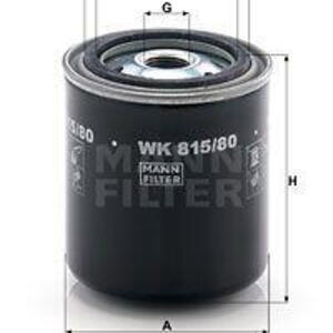 Palivový filtr MANN-FILTER WK 815/80