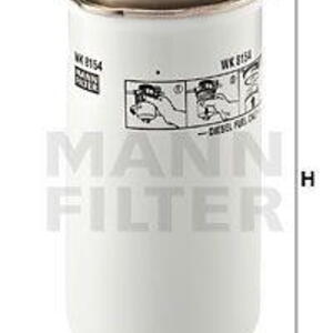 Palivový filtr MANN-FILTER WK 8154 WK 8154