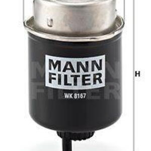Palivový filtr MANN-FILTER WK 8167