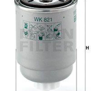 Palivový filtr MANN-FILTER WK 821