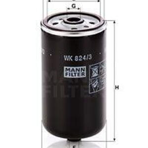Palivový filtr MANN-FILTER WK 824/3