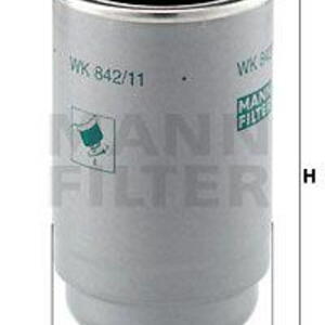 Palivový filtr MANN-FILTER WK 842/11 WK 842/11