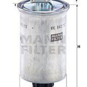 Palivový filtr MANN-FILTER WK 842/12 x WK 842/12 x
