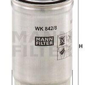 Palivový filtr MANN-FILTER WK 842/8 WK 842/8