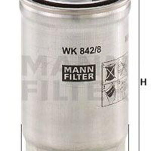Palivový filtr MANN-FILTER WK 842/8