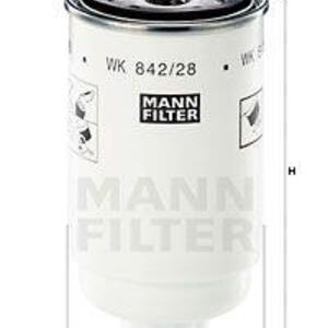 Palivový filtr MANN-FILTER WK 845/10 WK 845/10