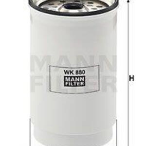 Palivový filtr MANN-FILTER WK 880 WK 880