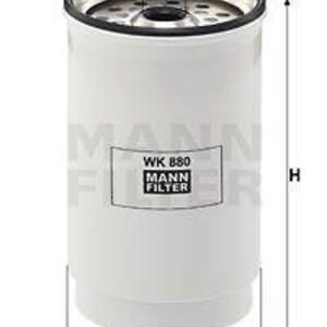 Palivový filtr MANN-FILTER WK 880
