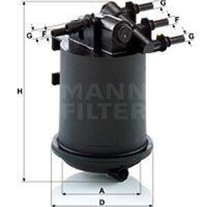 Palivový filtr MANN-FILTER WK 939/1 WK 939/1