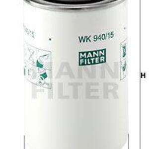 Palivový filtr MANN-FILTER WK 940/15