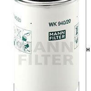 Palivový filtr MANN-FILTER WK 940/20 WK 940/20