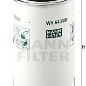 Palivový filtr MANN-FILTER WK 940/20