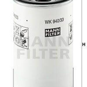 Palivový filtr MANN-FILTER WK 940/33 x WK 940/33 x