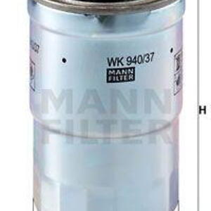 Palivový filtr MANN-FILTER WK 940/37 x WK 940/37 x