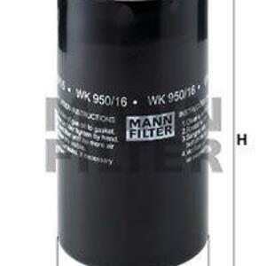 Palivový filtr MANN-FILTER WK 950/16 x WK 950/16 x