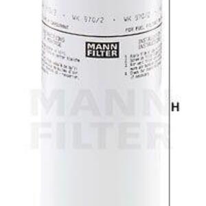 Palivový filtr MANN-FILTER WK 970/2 WK 970/2